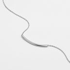 Women's Curved Bar Pendant Necklace