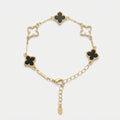 Women's Cut-Out Clover Station Bracelet
