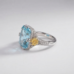 Women's Daisy Blue Stone Ring
