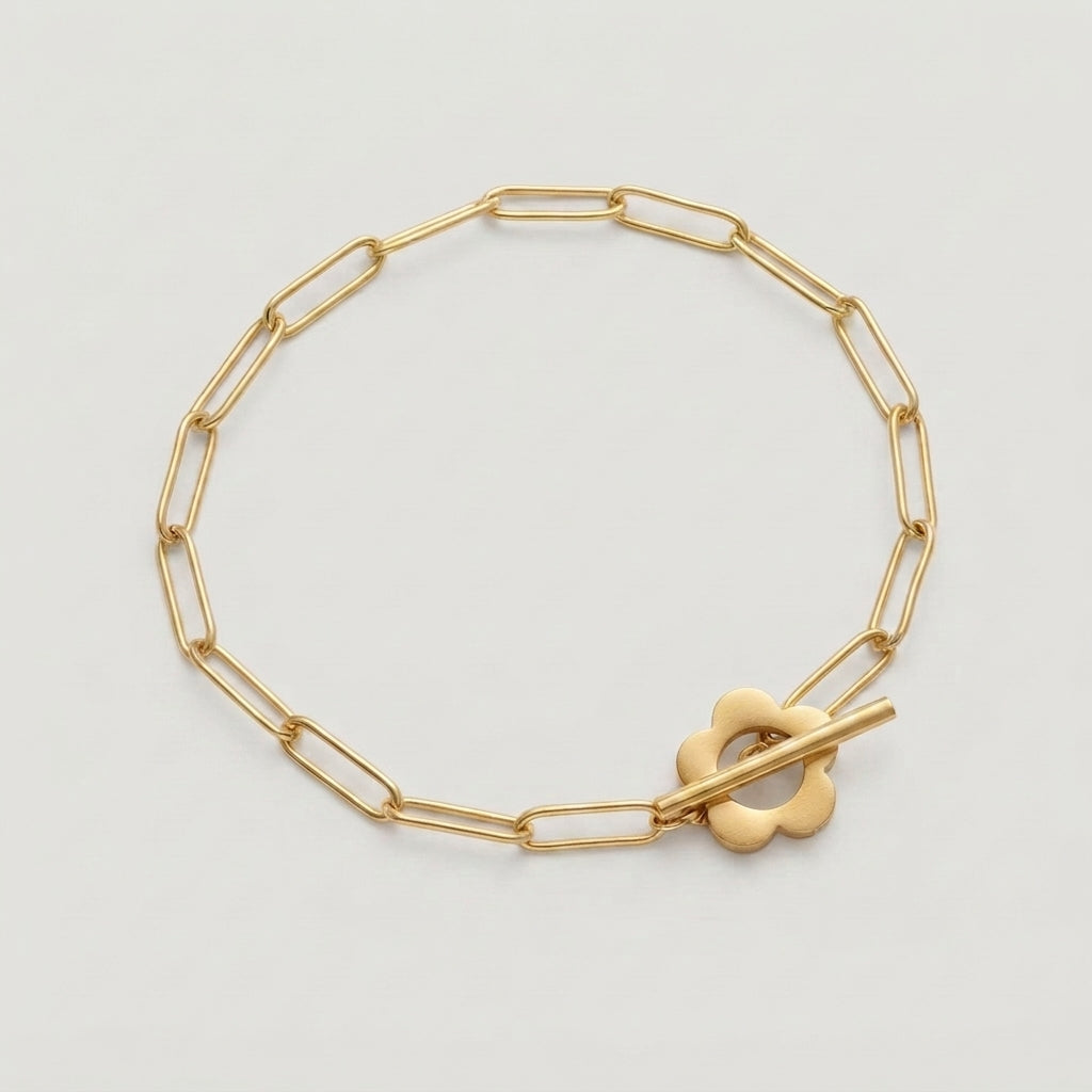 Women's Daisy Toggle Chain Bracelet
