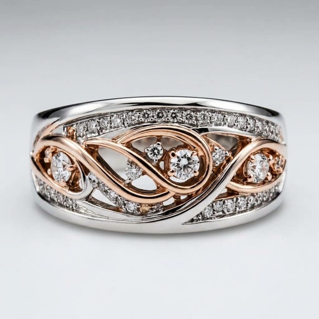 Women's Dome Crystal Ring