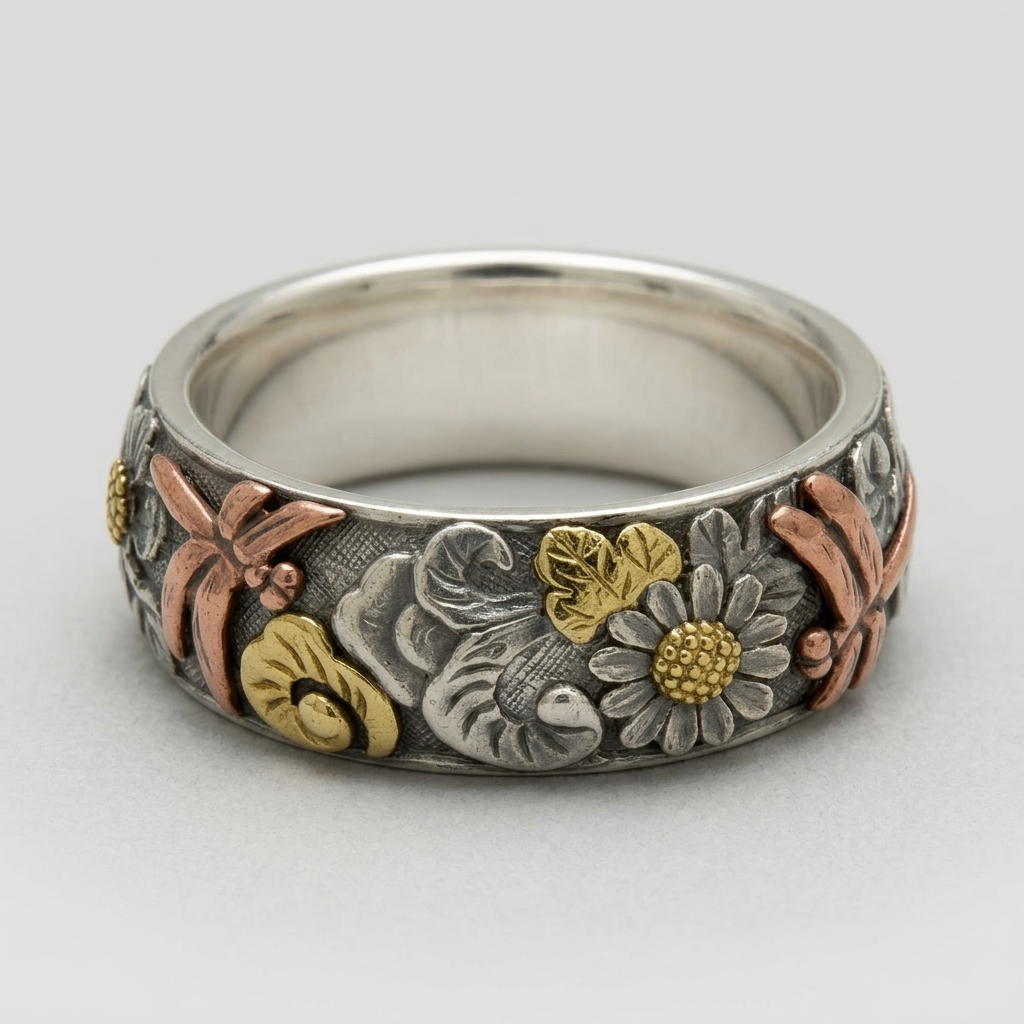 Women's Dragonfly Daisy Ring