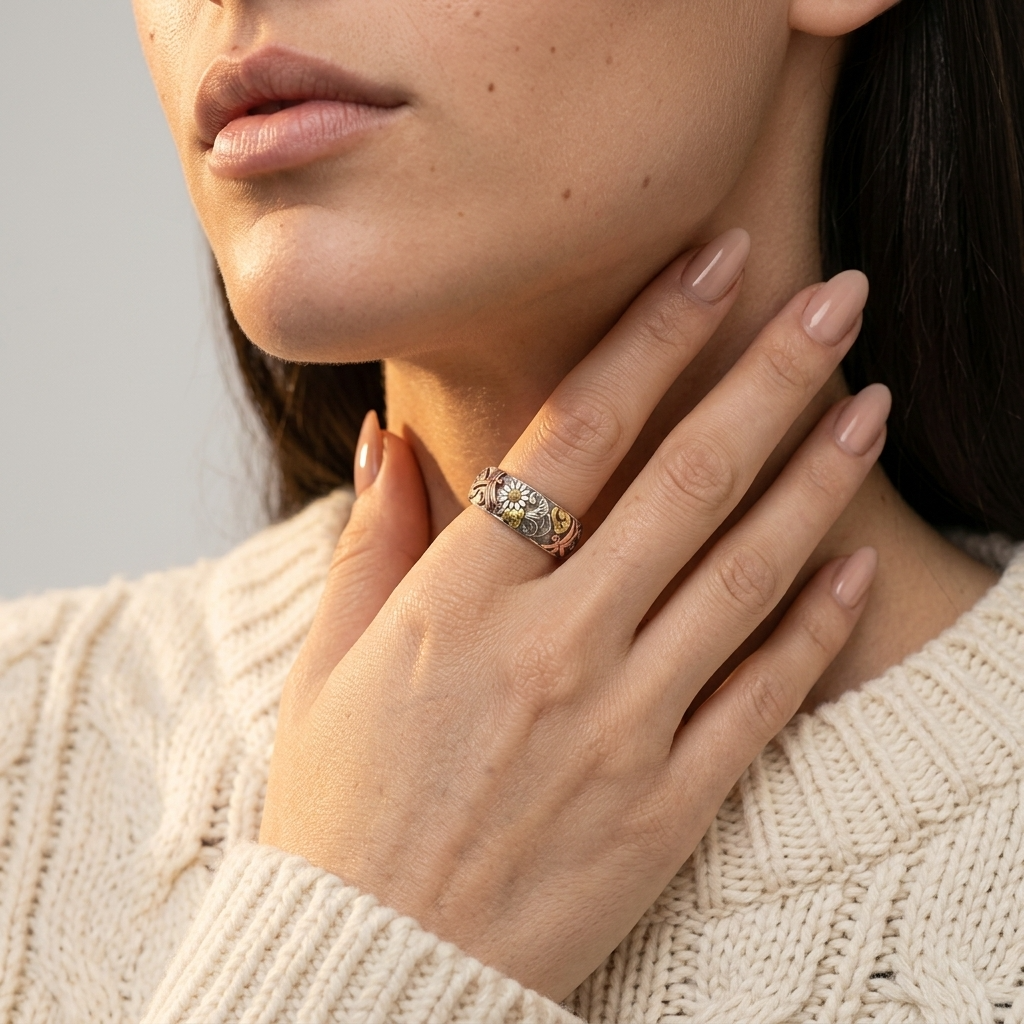 Women's Dragonfly Daisy Ring