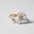 Women's Enamel Daisy Ring
