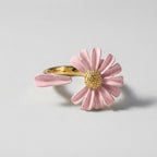 Women's Enamel Daisy Ring