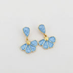 Women's Enamel Flower Drop Earrings