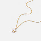 Women's Enamel Flower Pendant Necklace