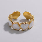 Women's Enamel Heart Ring