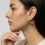 Women's Enamel Hummingbird Earrings