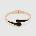 Women's Enamel Teardrop Bangle