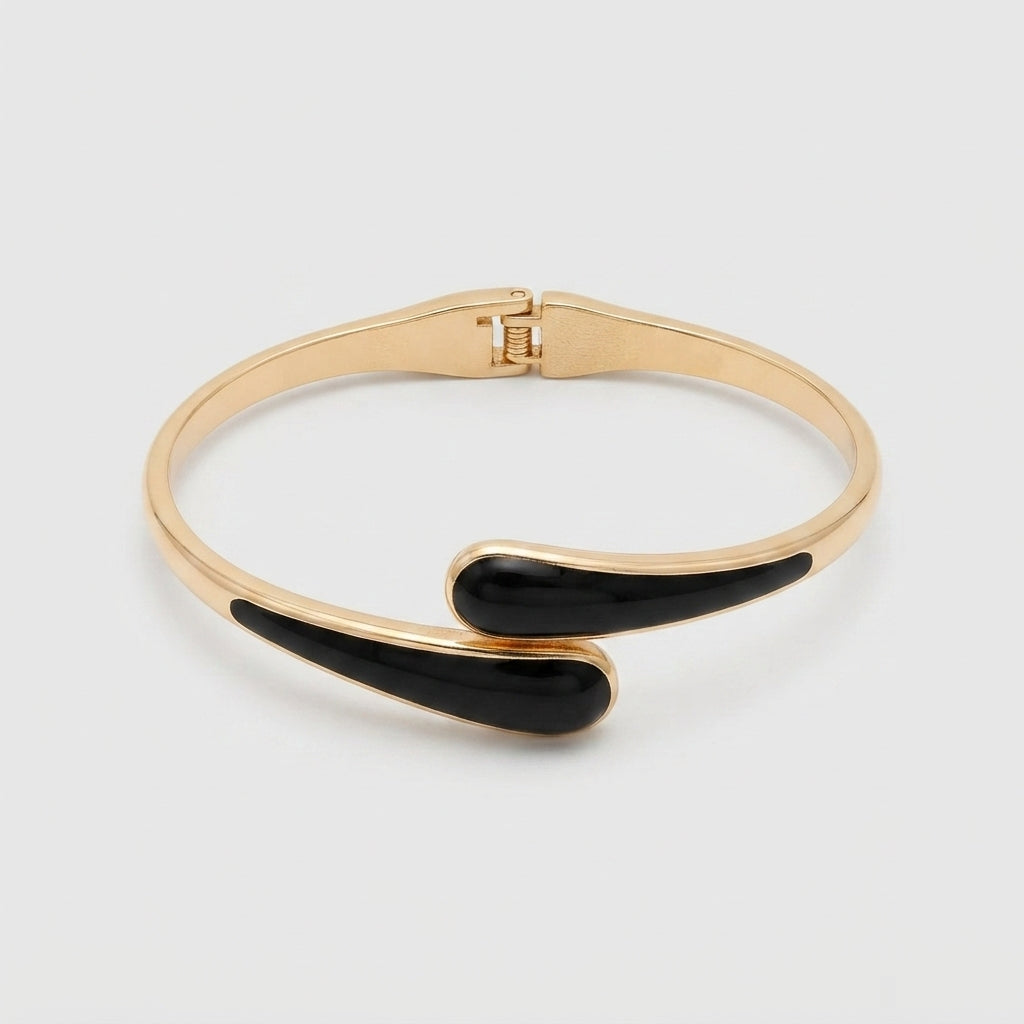 Women's Enamel Teardrop Bangle