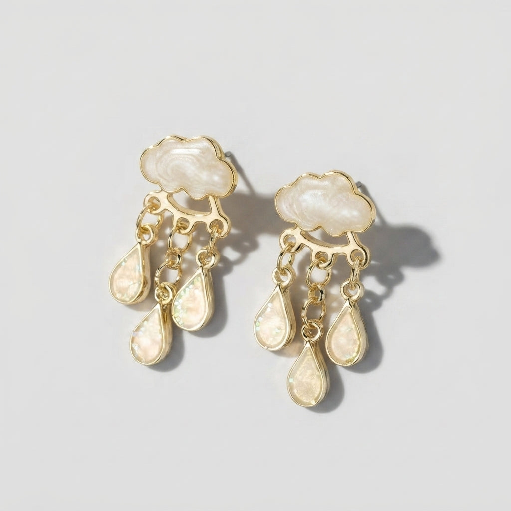 Women's Enamel Teardrop Earrings