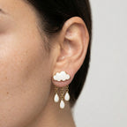 Women's Enamel Teardrop Earrings