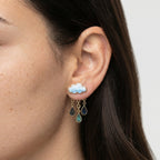 Women's Enamel Teardrop Earrings