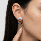 Women's Enamel Teardrop Earrings