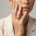 Women's Engraved Floral Ring