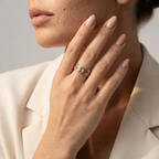 Women's Engraved Floral Ring