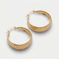 Women's Engraved Hoop Earrings