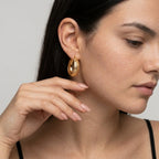Women's Engraved Hoop Earrings