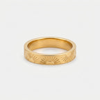 Women's Engraved Sunburst Band Ring