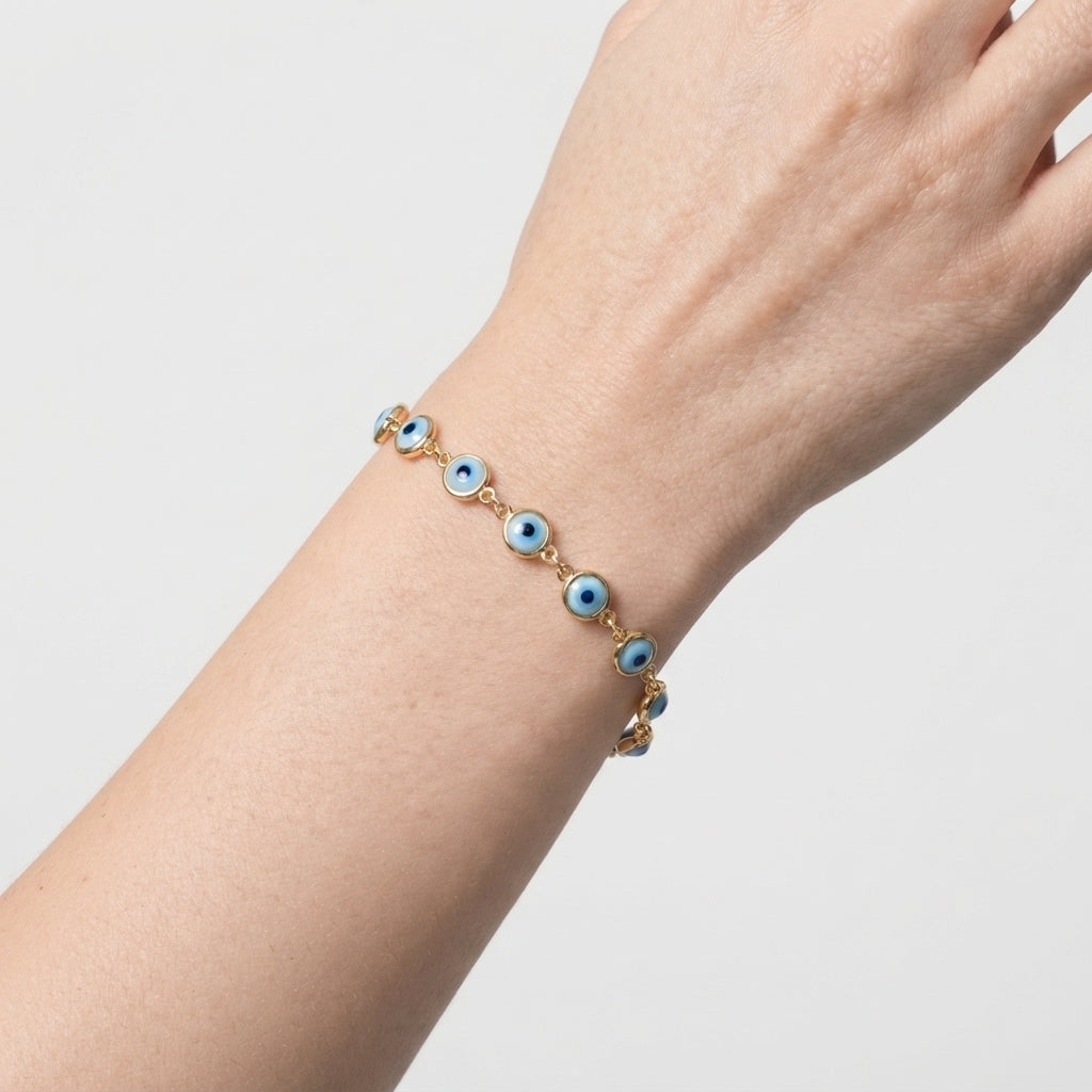 Women's Evil Eye Station Bracelet