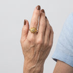 Women's Evil Eye Sunburst Open Ring