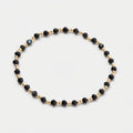 Women's Faceted Black Bead Bracelet
