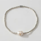 Women's Faux Pearl Beaded Bracelet