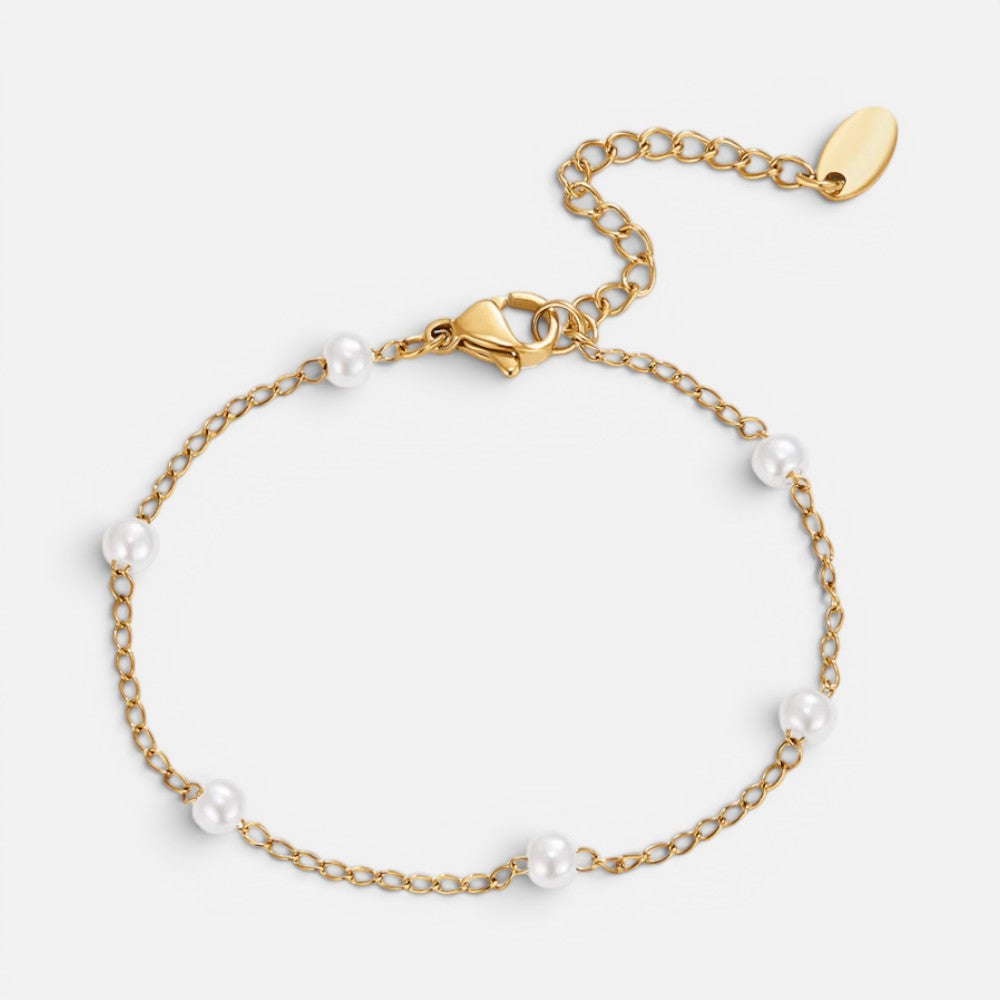 Women's Faux Pearl Chain Bracelet