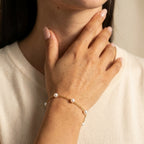 Women's Faux Pearl Chain Bracelet