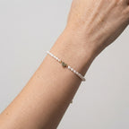 Women's Faux Pearl Heart Bracelet