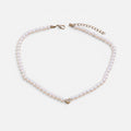 Women's Faux Pearl Heart Necklace