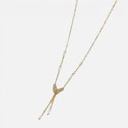 Women's Faux Pearl Lariat Necklace