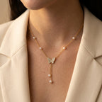 Women's Faux Pearl Lariat Necklace