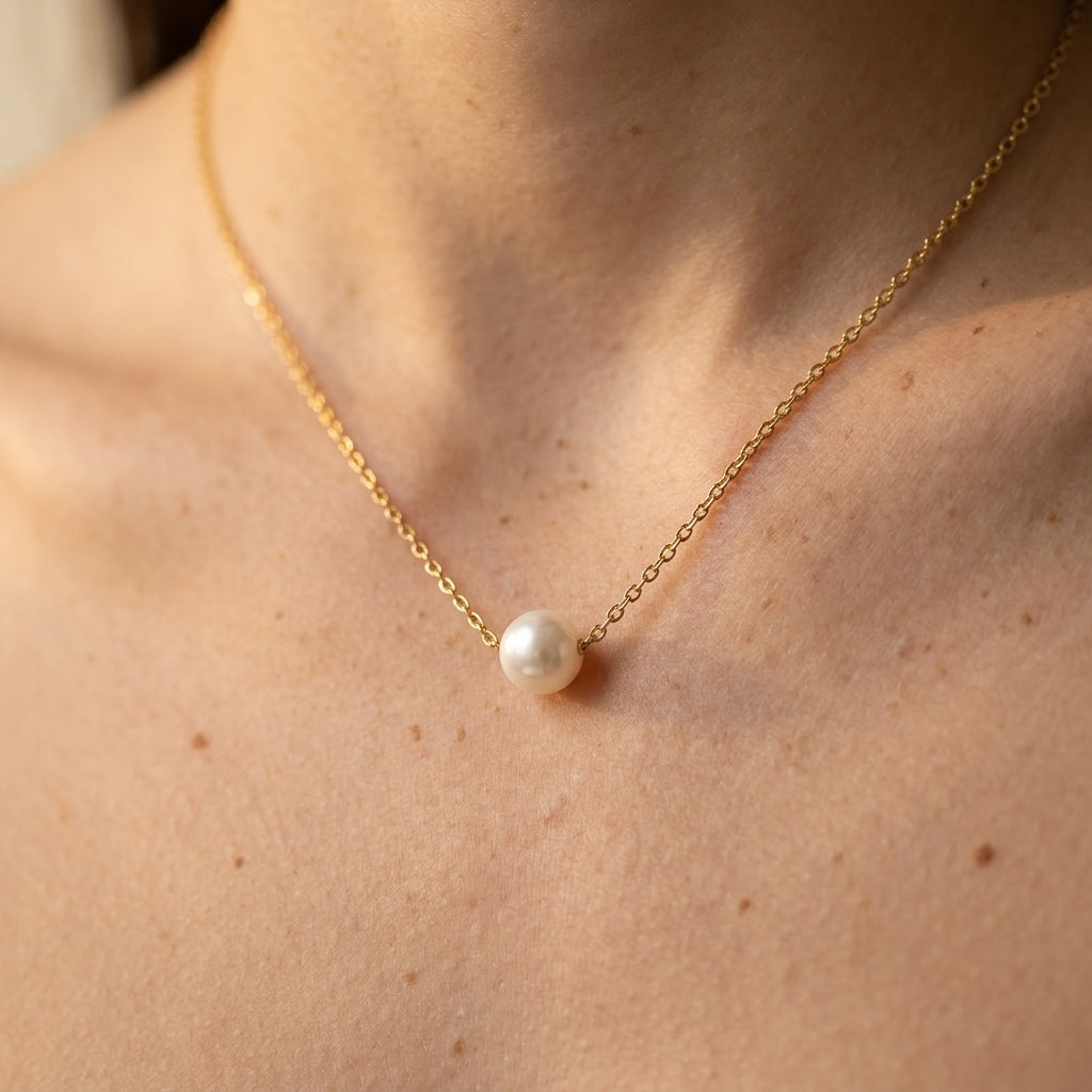 Women's Faux Pearl Pendant Necklace