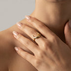 Women's Fine Crescent Ring