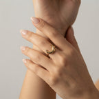 Women's Fine Crescent Ring