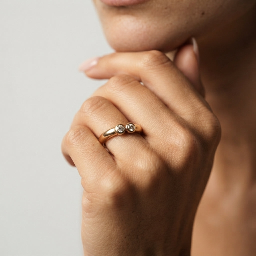 Women's Fine Crystal Band Ring