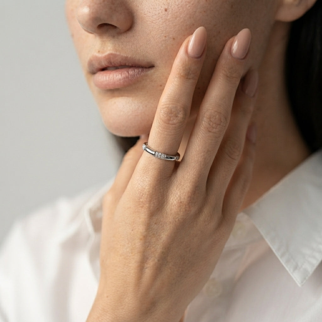 Women's Fine Pave Ring