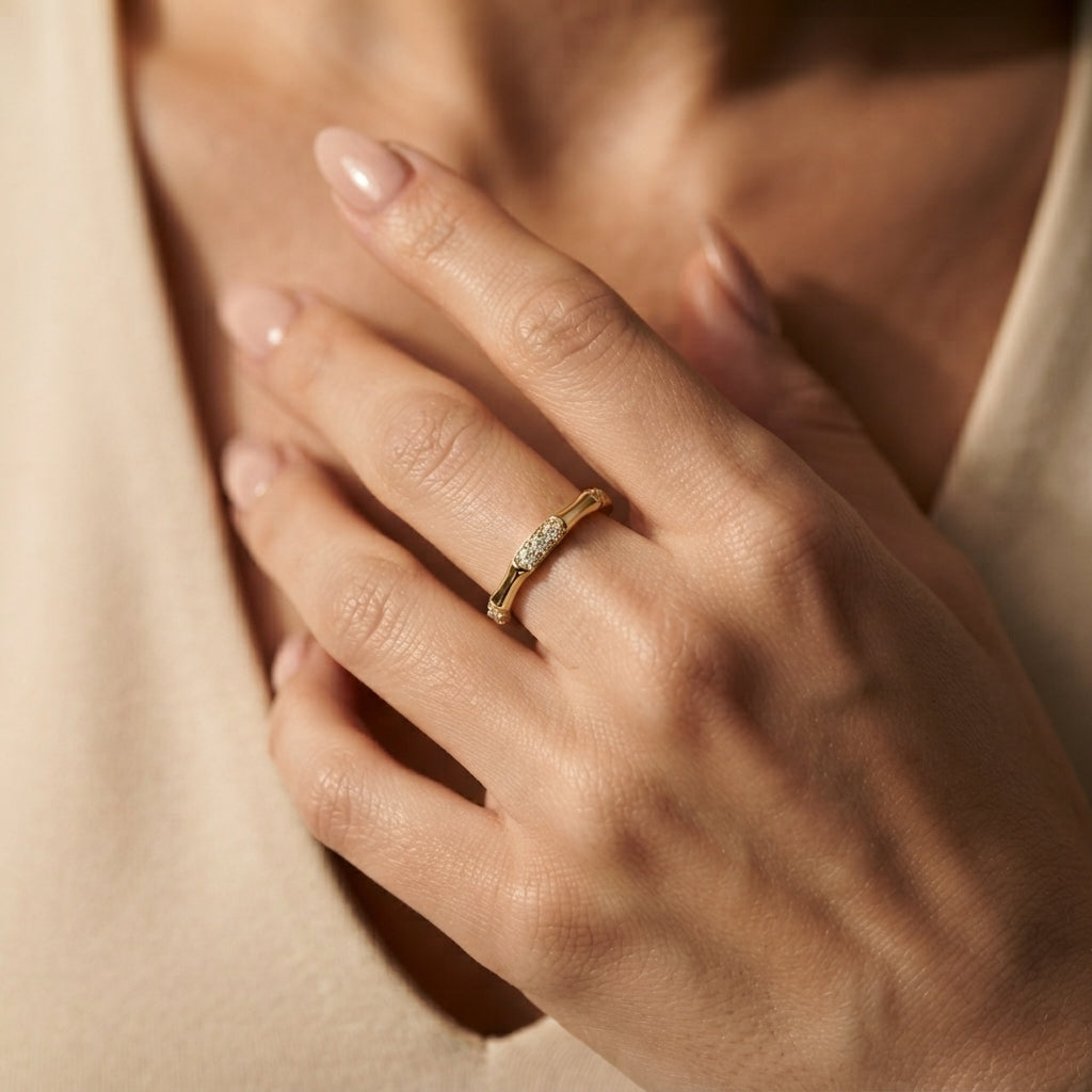 Women's Fine Pave Ring