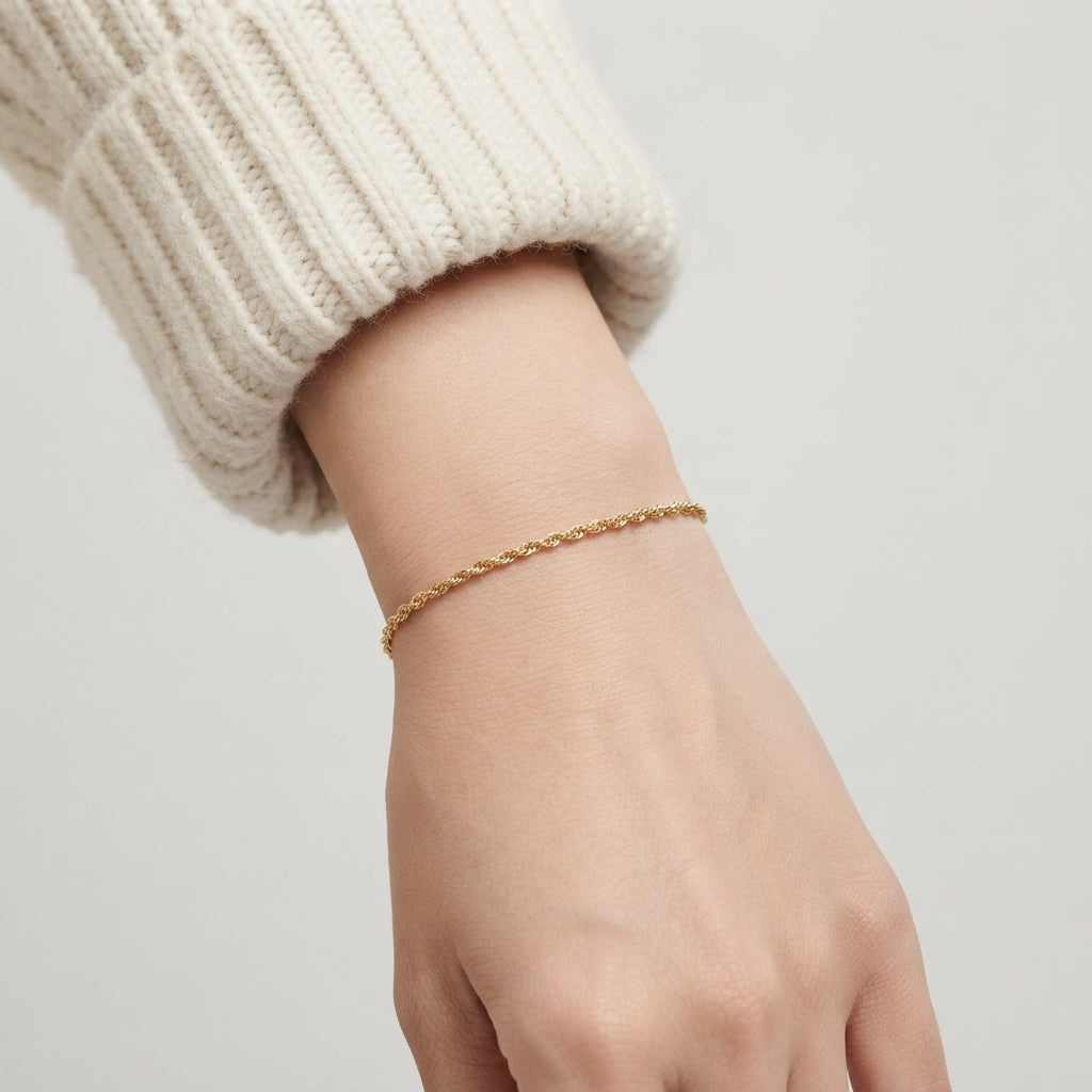 Women's Fine Rope Chain Bracelet