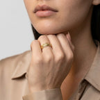 Women's Floral Engraved Ring