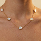 Women's Flower Station Necklace