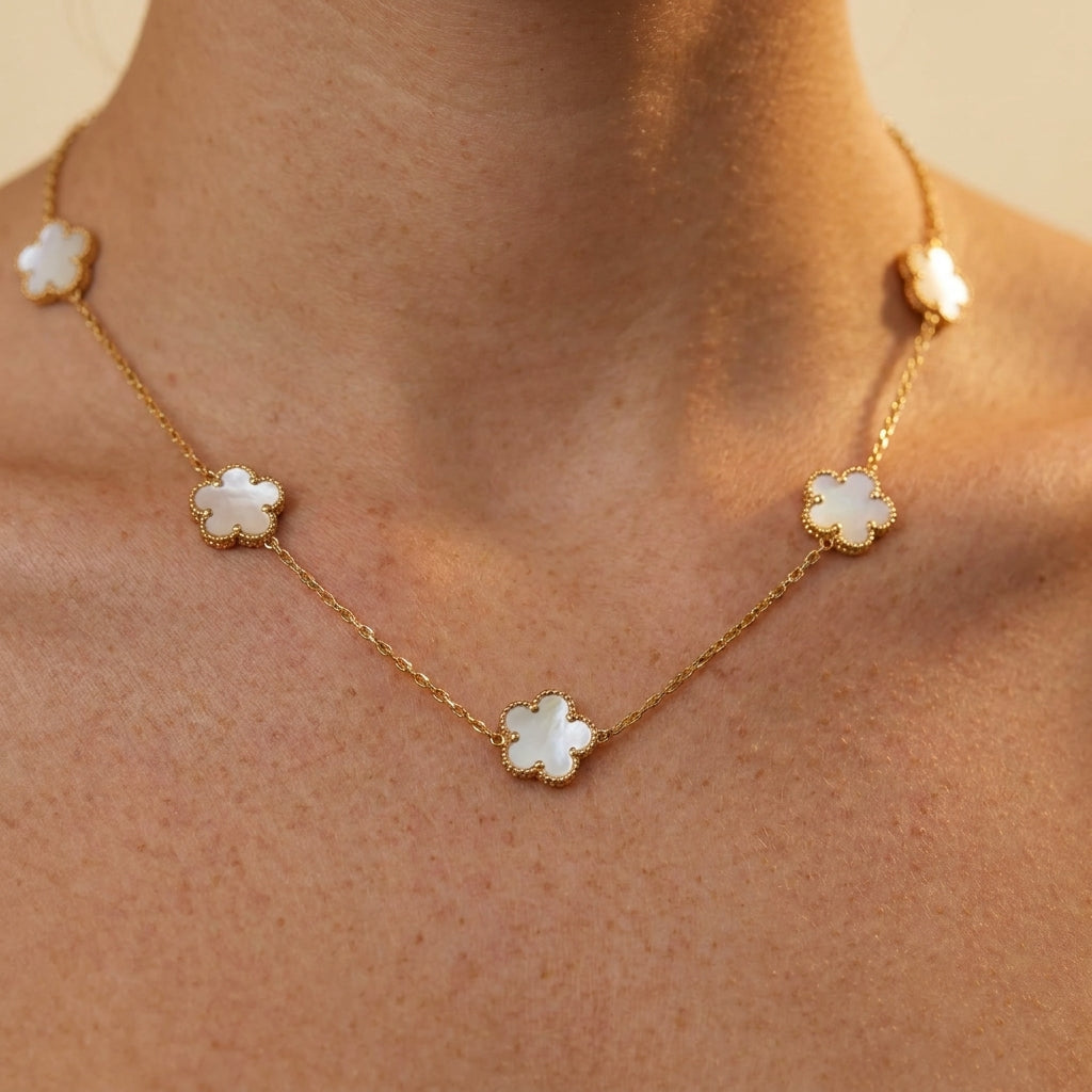Women's Flower Station Necklace
