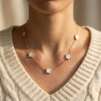 Women's Flower Station Necklace