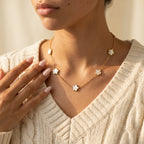 Women's Flower Station Necklace