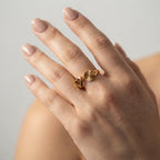 Women's Fluted Heart Ring