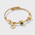 Women's Green Stone Bracelet