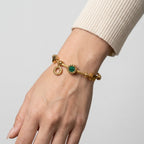 Women's Green Stone Bracelet