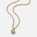 Women's Green Stone Pendant Necklace